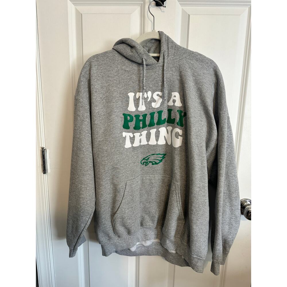 GILDAN IT'S A PHILLY THING Gray Hoodie Sweatshirt XL